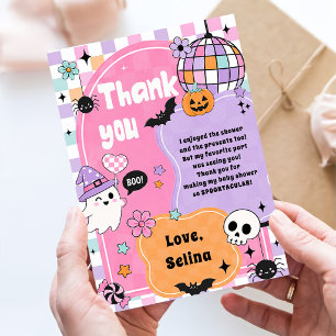 Halloween Ghost Spooky Thank You Card