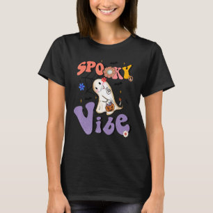 Halloween Ghost Spooky Vibe Halloween Season 2022 T-Shirt