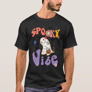 Halloween Ghost Spooky Vibe Halloween Season 2022 T-Shirt
