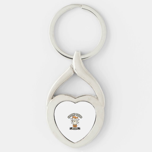 Halloween Ghost Squad Key Ring (Front)