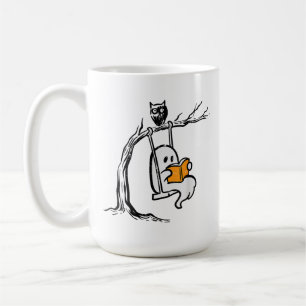 Halloween Ghost Swing Reading Coffee Mug