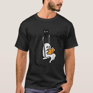 Halloween Ghost Swing Reading Costume Women Kids T-Shirt