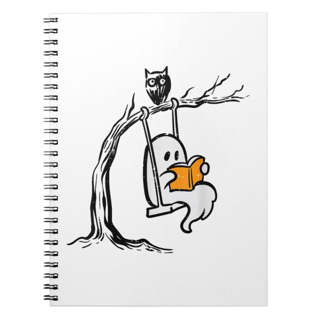 Halloween Ghost Swing Reading  Notebook (Front)