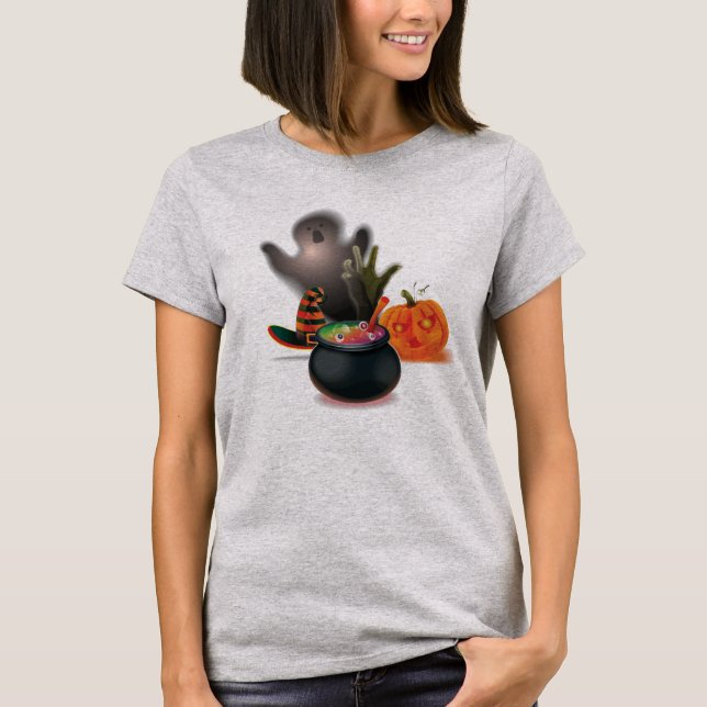 Halloween Ghost T-Shirt (Front)