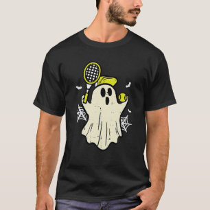 Halloween Ghost Tennis Costume Women Girls Kids T-Shirt