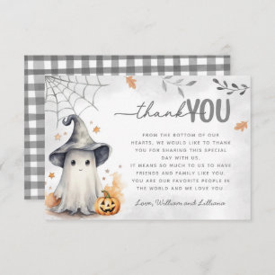 Halloween Ghost Thank You Card