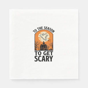 Halloween Ghost To Get Scary Vintage Spooky_1 Napkin