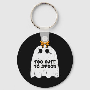 Halloween Ghost Too Cute To Spook Costume Girls Ki Key Ring