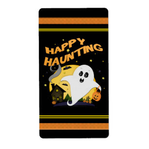 Halloween Ghost Treat Bag Labels