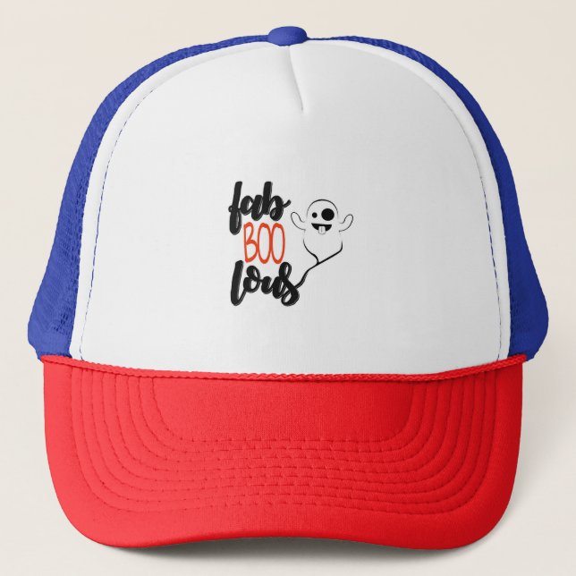 Halloween Ghost                    Trucker Hat (Front)