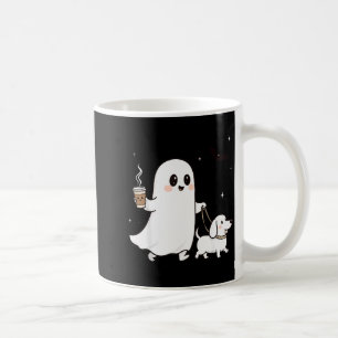 Halloween Ghost Walking Dog Soky Season Halloween  Coffee Mug