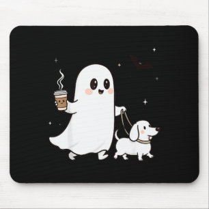 Halloween Ghost Walking Dog Soky Season Halloween Mouse Mat
