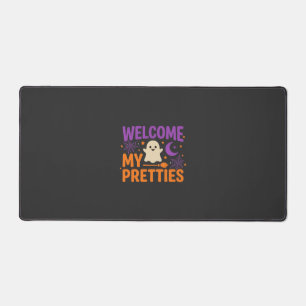 Halloween Ghost Welcome My Pretties SVG Design Desk Mat