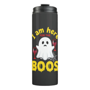 Halloween Ghost Wine Boos Design Thermal Tumbler