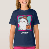 Halloween Ghost Witch Costume Personalised Text
