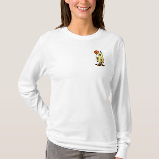 Halloween Ghost with Pumpkin Balloon T-Shirt