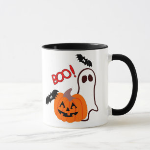Halloween Ghost with pumpkin Mug
