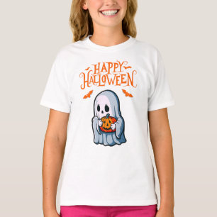 Halloween Ghost with Pumpkin t-shirt