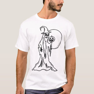 Halloween Ghost with Pumpkin T-Shirt