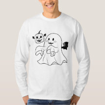 halloween ghost with pumpkin