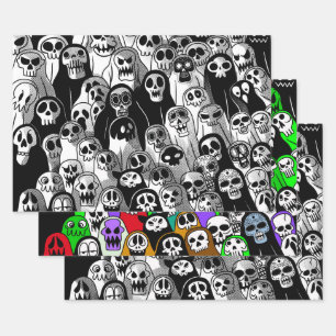 Halloween Ghost Wrapping Paper Sheet