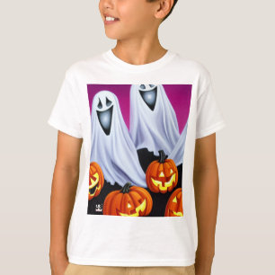 Halloween Ghosts and Pumpkins T-Shirt