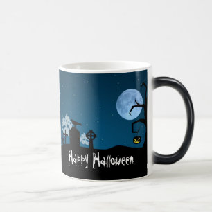 Halloween Ghosts at Graveyard Magic Mug
