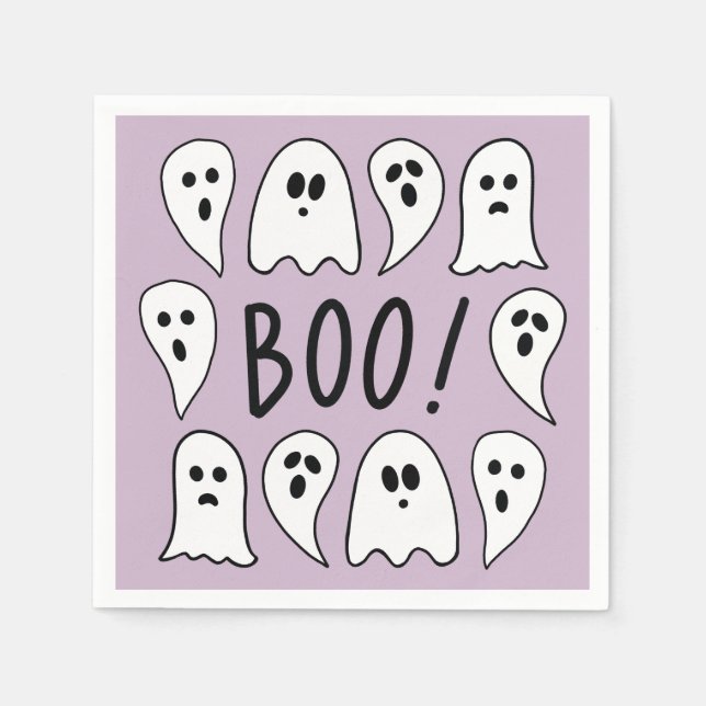 Halloween Ghosts Boo Napkin (Front)