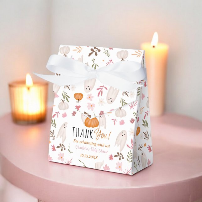 Halloween Ghosts Cute baby shower thank you Favour Box (Halloween Ghosts Cute baby shower thank you Favor Boxes)