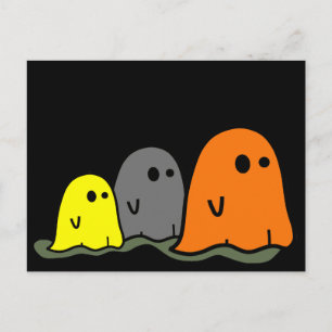 Halloween Ghosts Cute Postcard