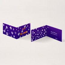 Halloween Ghosts Folded Card