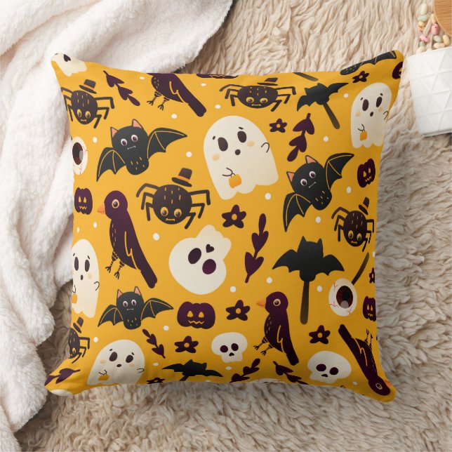 Halloween Ghosts & Ghouls Cushion (Blanket)
