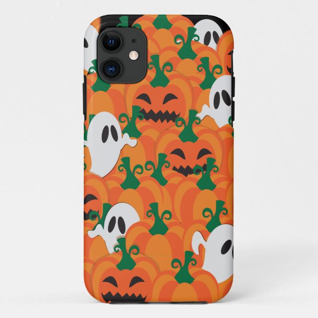 Halloween Ghosts Haunted Pumpkin Patch Case-Mate iPhone Case (Back)