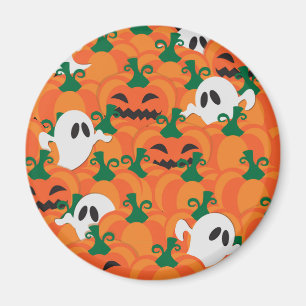 Halloween Ghosts Haunted Pumpkin Patch Magnet