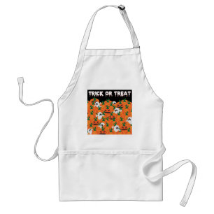 Halloween Ghosts Haunted Pumpkin Patch Standard Apron