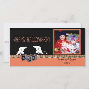 Halloween Ghosts Photo Card
