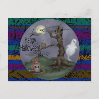 Halloween Ghosts Postcard