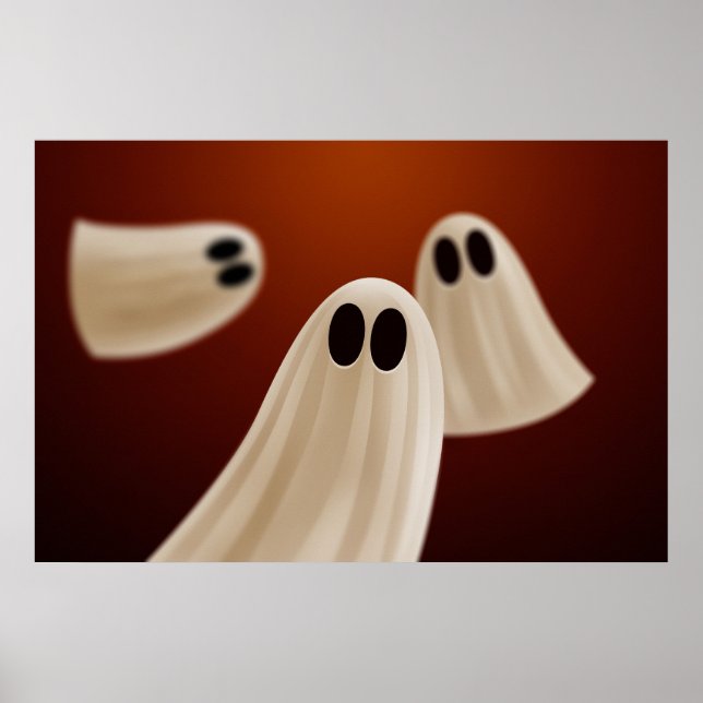 Halloween Ghosts Poster (Front)