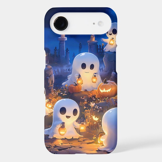 Halloween Ghosts Pumpkin Lanterns Spooky Night (Back)