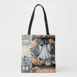 Halloween Ghosts & Pumpkins #1  Tote Bag