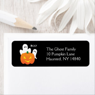 Halloween Ghosts Return Address