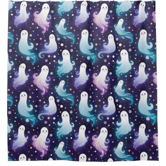 Halloween Ghosts  Shower Curtain (Front)