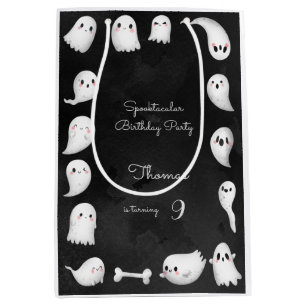 Halloween ghosts spooktacular kids birthday party medium gift bag