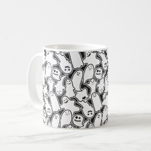 Halloween Ghosts Spooky Pattern Coffee Mug