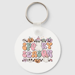 Halloween Ghosts Spooky Season Key Ring