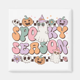 Halloween Ghosts Spooky Season Magnet