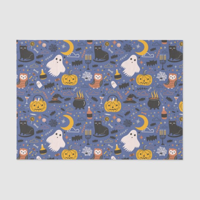 Halloween Ghosts  Tissue Paper (Front)