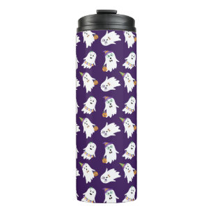 Halloween Ghosts Trick Or Treat Thermal Tumbler