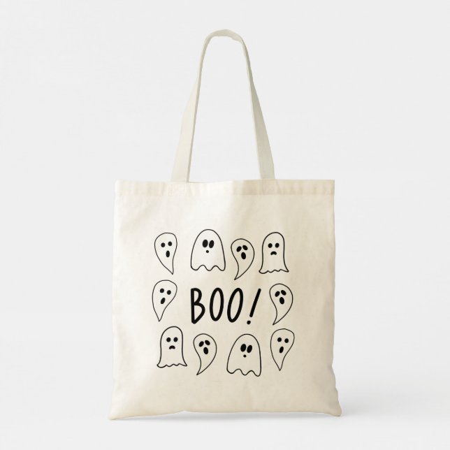 Halloween Ghosts Trick or Treat Tote Bag (Back)