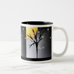 Halloween Ghosts Two-Tone Coffee Mug